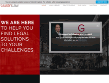 Tablet Screenshot of gustinlaw.com